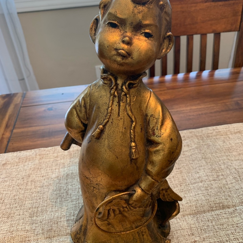 Gold Gilt Angel Figurine